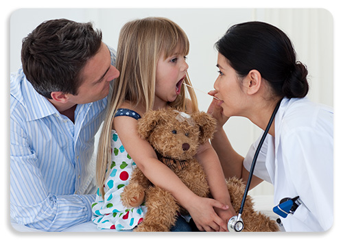 picture of a kid at the doctors