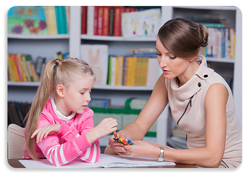 Picture of a kid learning