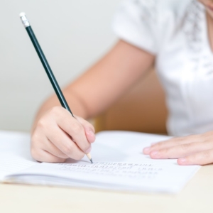 kid writing