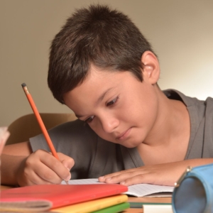 kid writing