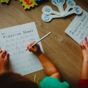 kid writing