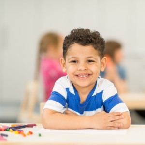 smiling preschool boy
