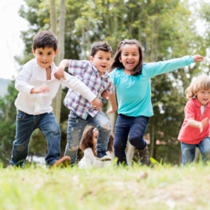 kids playing outside