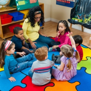 Circle time at preschool