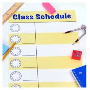 class schedule